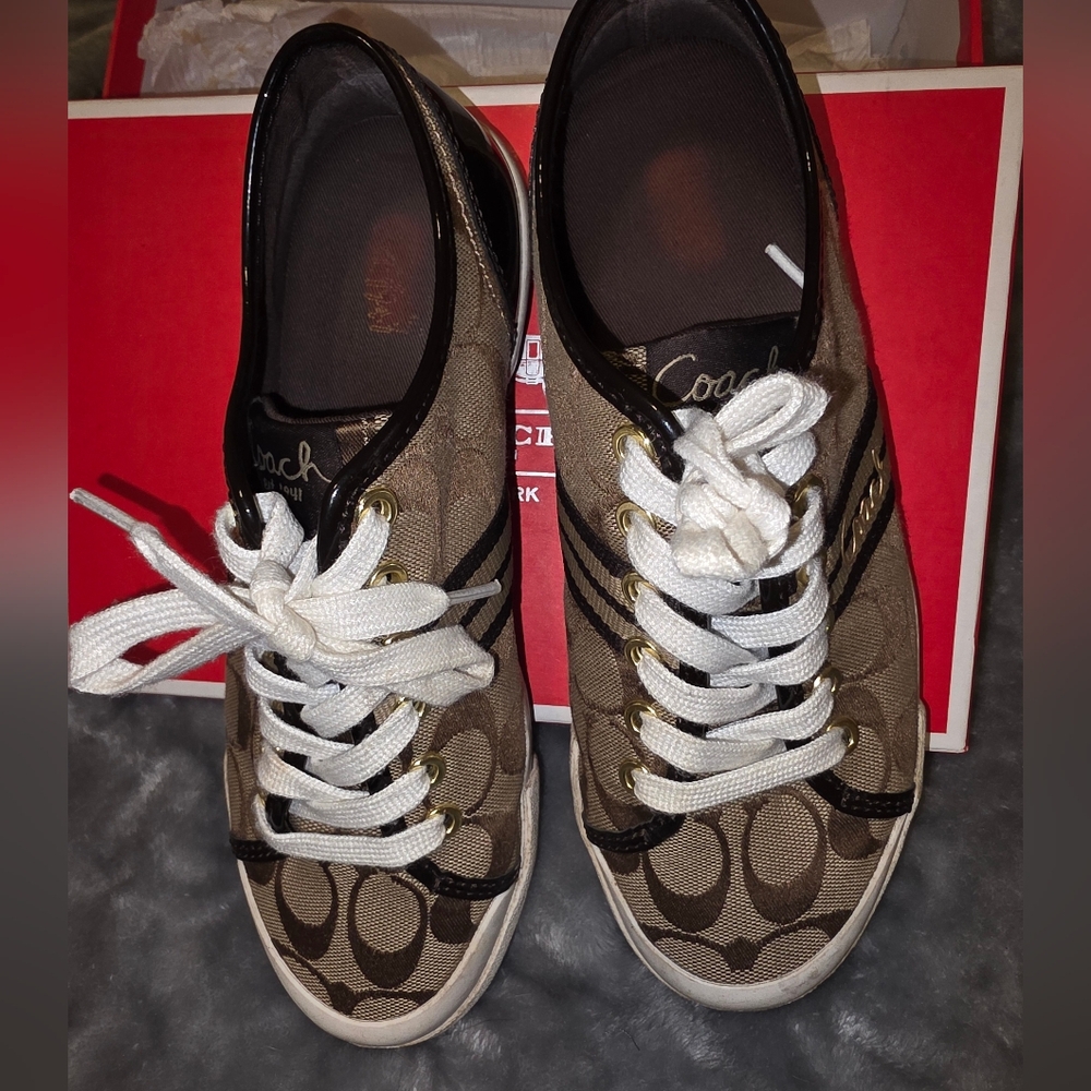 Coach Signature Canvas Sneakers